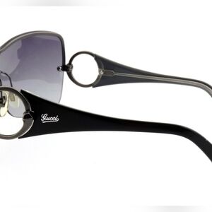 Gucci Black Gradient Lens Women's Sunglasses